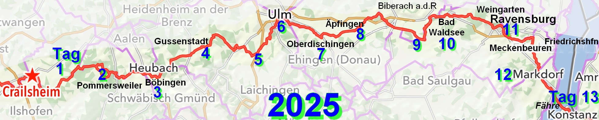 Touren von Pilgerfred